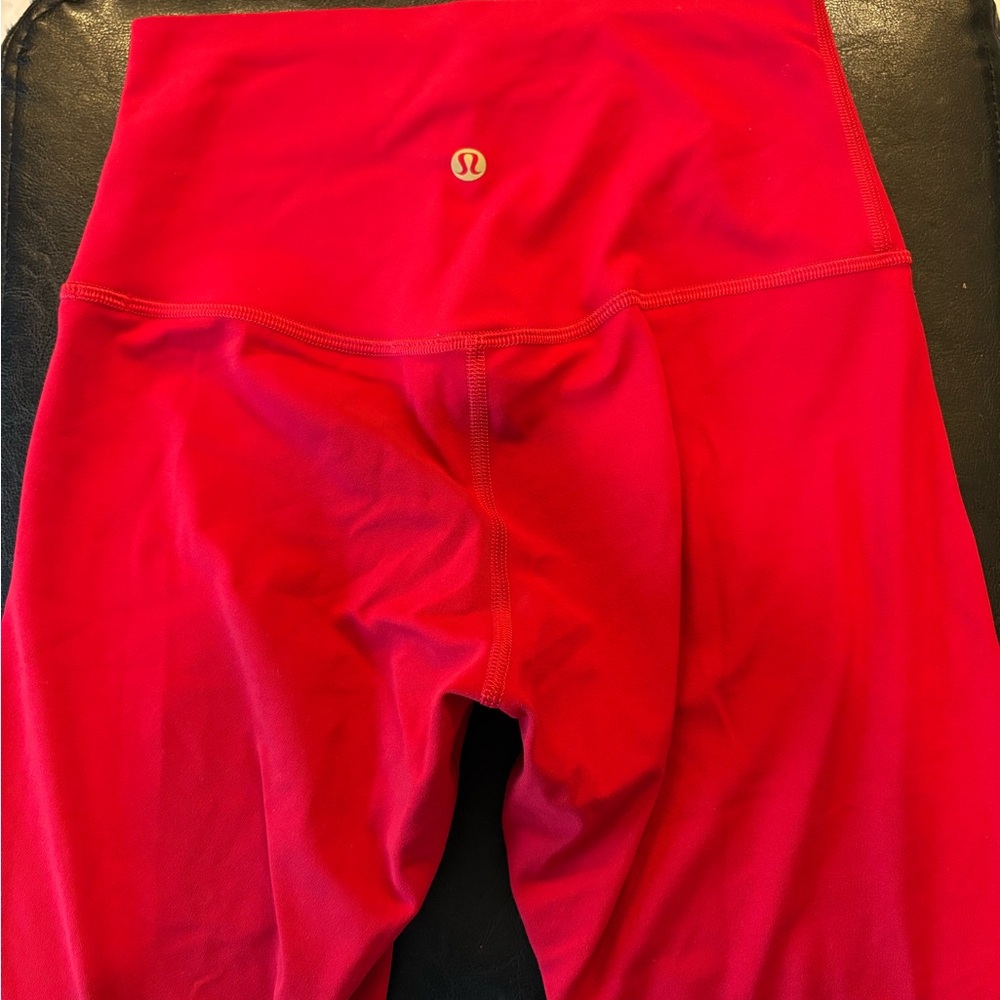 Lululemon Athletica Red Leggings